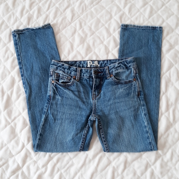 Girl P.S. Straightleg Bootcut Blue Jeans - Size 8R - Picture 6 of 6